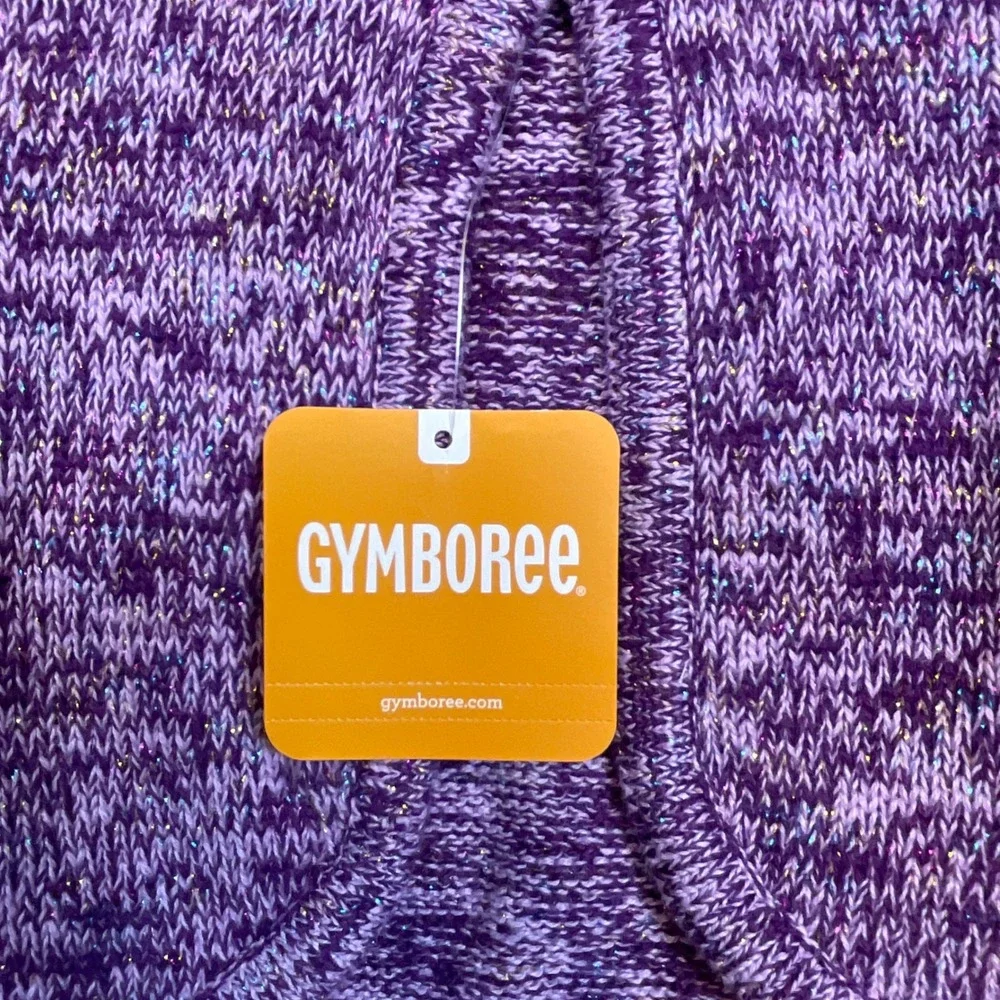 Gymboree Shrug Cardigan Kids 3T Purple NEW Shimmer Space Dye Bolero Sweater